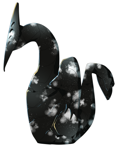 Xinvos Statuette, made from snowflake obsidian
